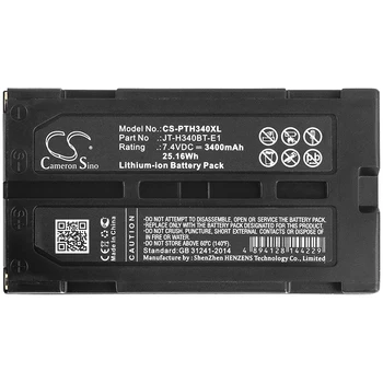 Портативный Аккумулятор Для принтера Panasonic JT-H340BT-E1 E2 H340PR H340PR1 10 Емкость 3400 мАч/25.16 Втч Цвет Черный Вольт 7.40 В  10