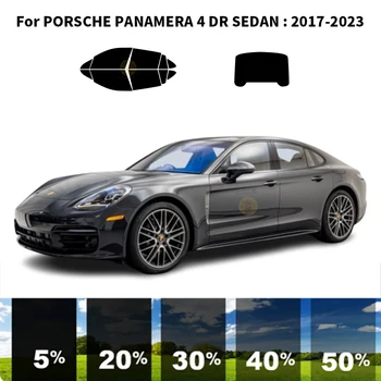 Предварительно обработанная нанокерамика, комплект для УФ-тонировки автомобильных окон, Автомобильная пленка для окон PORSCHE PANAMERA 4 DR СЕДАН 2017-2023  10