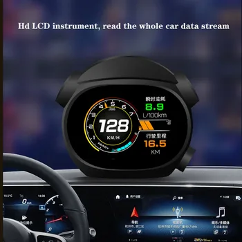 K10 GPS Автомобильный HUD OBD2 Модификация Головного дисплея Общая Скорость Турбины Измеритель Температуры Воды Тахометр Автомобильная Электроника  10