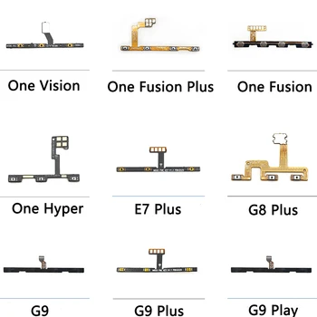 10ШТ Боковая Кнопка Включения Выключения Громкости Гибкий Кабель Для Moto G50 G8 G9 E7 Plus Power One Fusion Plus Vision Hyper Macro G30  3