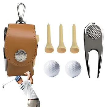 Сумки для мячей для гольфа, сумки для хранения мини-мячей, висящие на поясе, сумка для мячей для гольфа, сумка с металлической пряжкой, сумки для мячей на ремне для гольфа  10