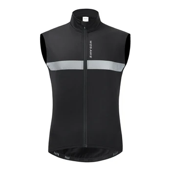 Зимняя куртка без рукавов WOSAWE, мужской флисовый жилет для велоспорта, светоотражающая ветрозащитная ветровка, теплый жилет для горного велосипеда, одежда для велоспорта  5