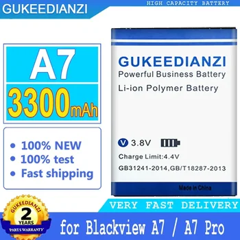 Аккумулятор GUKEEDIANZI для Blackview, высококачественный смартфон A7 Pro, аккумулятор большой мощности, номер для отслеживания, 3300 мАч  10
