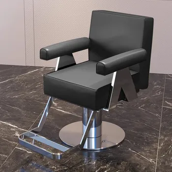 Парикмахерские кресла с откидной спинкой для красоты волос, Вращающееся Парикмахерское кресло для маникюра, Оборудование для парикмахерской Silla De Barberia для ухода за лицом  0