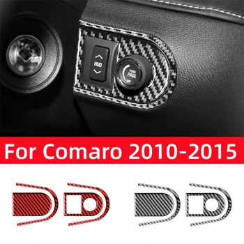 Настоящее углеродное волокно для Chevrolet Camaro 2010 2011 2012 2013 2014 2015 Аксессуары для салона автомобиля, панель HUD, накладка, декор, наклейка  5