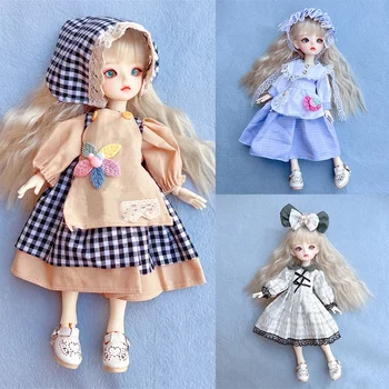 Модная милая кукольная одежда 30 см 1/6 BJD Комплект одежды для куклы, набор игрушек для девочек, аксессуары для кукол, праздничный подарок  5