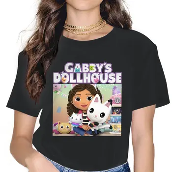 Женские футболки Gabby's Dollhouse в стиле Гранж, винтажная женская одежда, свободные хлопковые топы с графическим рисунком  4