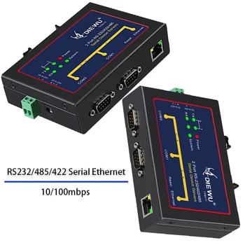 Интернет-разветвитель RS232 /485 /422 Серверы последовательных устройств игровой преобразователь данных промышленного класса Последовательный Ethernet Интернет-Разветвитель box  4