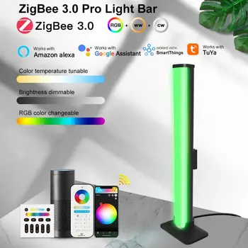 ZigBee 3.0 RGBCCT 4 Вт Световая панель GLEDOPTO DC5V USB Tuya Smart Life SmartThing Homey Alexa App Voice RF Пульт Дистанционного Управления Ночник  5