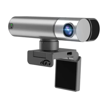 Веб-камера 2K с интеллектуальным датчиком, управление жестами, компьютерная камера с зумом, подходящая для игровой конференции Youtube  2