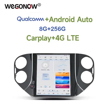 Автомобильный DVD-плеер Tesla Qualcomm Carplay DSP Android 11,0 8G + 256G 4G LTE Bluetooth Wifi GPS RDS Радио Для VW Tiguan 2010-2015 2016  5
