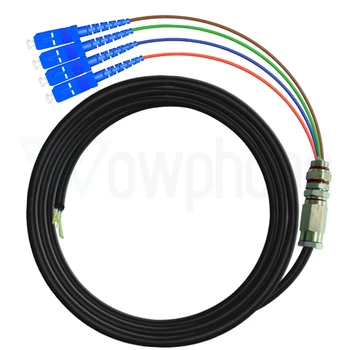 2-жильный волоконно-оптический кабель SC FC APC UPC Ftth с 4-жильной водонепроницаемой волоконно-оптической косичкой 3 м  10