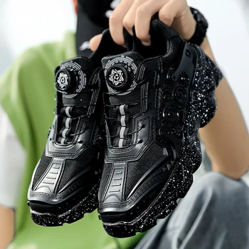 Новые баскетбольные кроссовки с поворотной пряжкой для мужчин, спортивная обувь, износостойкие баскетбольные ботинки, тренировочные спортивные уличные повседневные кроссовки  5