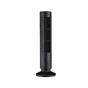 Новый USB-башенный вентилятор, безлопастный вентилятор, Электрический вентилятор, Мини-вертикальный кондиционер, безлопастный стоячий вентилятор черного цвета  5