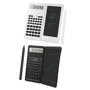 Научный калькулятор с 10-значным ЖК-дисплеем Инженерный калькулятор с планшетом для письма для средней школы и колледжа  1