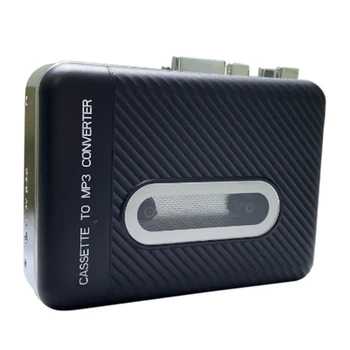 1 комплект музыкального преобразователя кассетной ленты в MP3, USB-кассетный магнитофон Walkman, черный пластик, без ПК  3