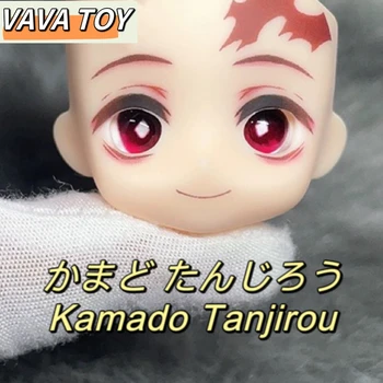 KamadoTanjirou Ob11 Face Demon Slayer GSC YMY Лицевые Панели с Открытыми Глазами Ручной Работы Аниме Игра Косплей Аксессуары Для Кукол  5