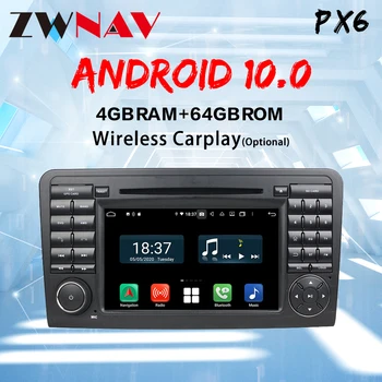 2 Din Android 10,0 экран Автомобильный Мультимедийный Плеер Для Mercedes Benz ML CLASS W164 2005-2012 ML300, ML350 Радио GPS Navi аудио стерео  5