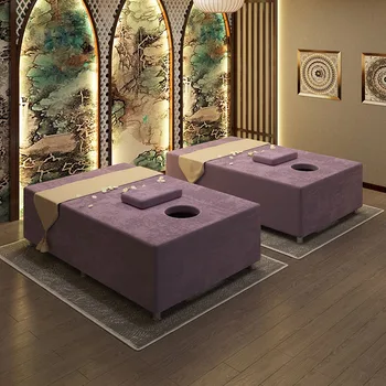 Тайская массажная кровать массажная кровать СПА расширяющаяся косметологическая кровать ванночка для ног прижигающая терапия 1,2 метра арматура из цельного дерева новинка  5