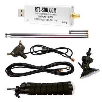 Для RTL-SDR Blog V3 R820T2 TCXO Приемник + Антенна Полный Комплект Комплектующих Biast SMA Программно-определяемое Радио 500 кГц-1766 МГц До 3,2 МГц  2
