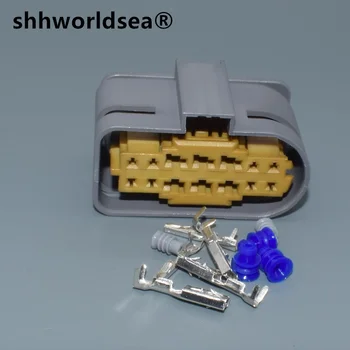shhworldsea auto 14pin 1,5 мм/3,5 мм Корпус кабеля для сборки автомобиля, штекер жгута проводов, разъем-розетка A0525456026  4