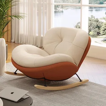 Передвижные кресла-качалки, белые современные милые односпальные стулья с ленивой опорой для спины, диван Sillon Dormitorio, мебель для гостиной  10