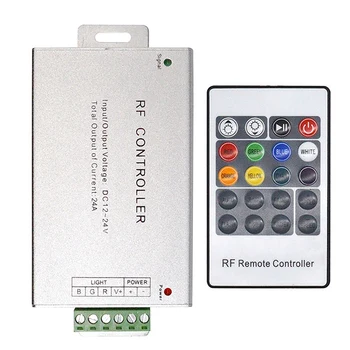 5-кратный светодиодный контроллер 12-24 В, Радиочастотный красочный пульт дистанционного управления с 20 клавишами, RGB регулятор затемнения световой панели  4