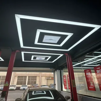Профессиональная мастерская с шестигранным светодиодным освещением, изготовленная по индивидуальному заказу на фабрике, Сотовые гаражные рабочие светодиодные фонари для деталей автомобилей  4