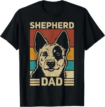 Новая Лимитированная Футболка German Shepherd Papa Men Dog Dad в стиле Ретро German Shepherd Dad  4