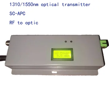 Новый Оптоволоконный Передатчик FTTH 1010AGC-1550 1550nm CATV Оптический Передатчик С Разъемом SC/APC Радиочастотный Вход С ЖК-Дисплеем  5