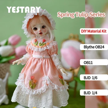 YESTARY DIY Material Pack Кукольная Одежда Blythe Ob11 Ob24 1/6 1/4 MDD BJD Аксессуары Для Кукол Blythe Clothing Tutorial Подарок Для Девочки  5