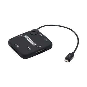 Мобильный жесткий диск micro USB со шнуром питания, OTG-концентратор для чтения карт данных для мобильных телефонов  5