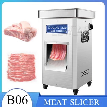 Коммерческая мясорубка Электрическая мощная машина для резки свежего мяса из нержавеющей стали  10