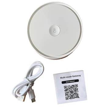 Беспроводной многорежимный шлюз Graffiti Smart Home Bluetooth Zigbee, двухрежимное приложение, звуковая световая подсказка, пульт дистанционного управления хостом  5