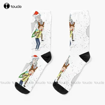 Носки Санта-Рика Зеленого Цвета Для Бейсбола Носки Персонализированные мужские носки для взрослых подростков и молодежи с цифровой печатью 360 ° Рождественский подарок в подарок  5
