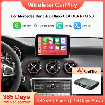 Беспроводной CarPlay Android Auto для Mercedes Benz A B Class W176 W246 GLA CLA 2016-2018 с Функцией Mirror Link AirPlay Car Play  5