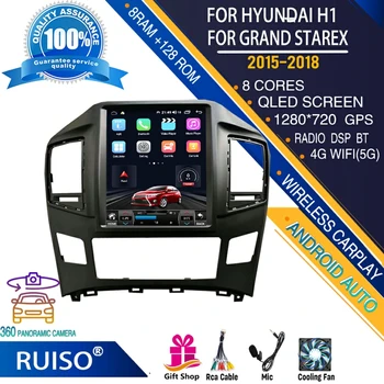 RUISO ДЛЯ автомобильного плеера серии Tesla для Hyundai H1 Grand Starex 2015-2018 автомобильный радио мультимедийный монитор 4G GPS carplay Android auto  5