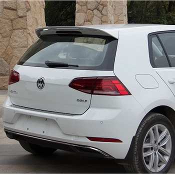 Для VW Golf 7 спойлер Материал ABS Цвет грунтовки заднего крыла автомобиля Задний спойлер VW Golf для Volkswagen Новый спойлер Golf 2014-2016  4