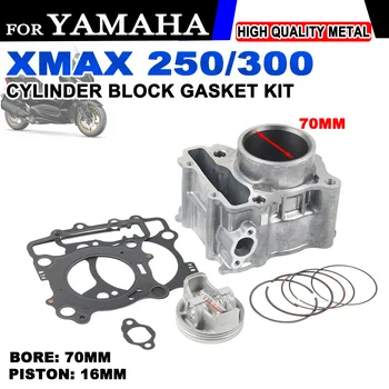 70 мм Большой Диаметр Мотоциклетного Цилиндра Для YAMAHA XMAX X-MAX 300 250 XMAX300 XAMX250 Комплект Прокладок Блока Цилиндров Аксессуары Для Скутера  5