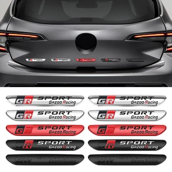 3D Металлическая Автомобильная Наклейка С Логотипом, Обозначающая Эмблему, Значок, Наклейки для Toyota sport GR Sport C-HR RAV4 Avensis Prado Prius, Автоаксессуары  5