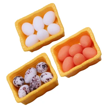 3 Комплекта домашних яиц с мини-корзиной для яиц Домашние Кухонные корзины для хранения яиц  5