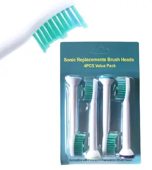 Сменные головки для профессиональных электрических зубных щеток, 4 шт., Головки для зубных щеток с мягкой щетиной Dupont для ухода за полостью рта Philips Sonicare  5