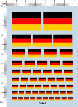 Флаги Германии, наклейки с водными горками для комплектов военных моделей 00208  0