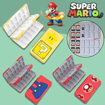 Чехол для игровых карт Super Mario Anime Switch для Nintendo Switch Oled Lite, защитная фигурка 48 в 1, коробки для хранения игровых карт  5