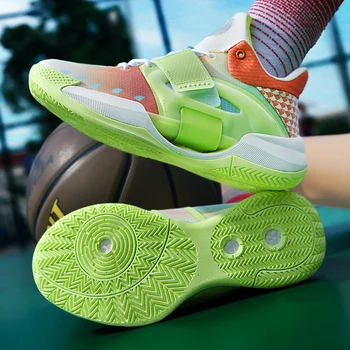 Высококачественная мужская баскетбольная обувь, женская детская спортивная обувь, Модные светоотражающие кроссовки, Мужская обувь для тренировок, Мужская обувь  4