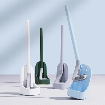 Силиконовые щетки для унитаза Golf, креативная настенная щетка для чистки унитаза с длинной ручкой, Современные гигиенические аксессуары для ванной комнаты  5