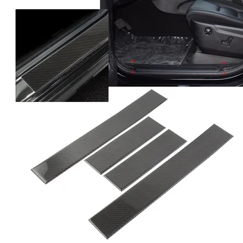 4 шт. Аксессуары для отделки автомобильных порогов из углеродного волокна для Jeep Grand Cherokee 2011-2020  0