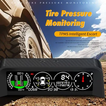 1Set X91 3в1 GPS TPMS HUD Для всех Автоматических Измерителей Скорости Наклона, Инклинометра, Автомобильного Компаса Постоянного тока 10 В-30 В, Головного дисплея автомобильной электроники  10