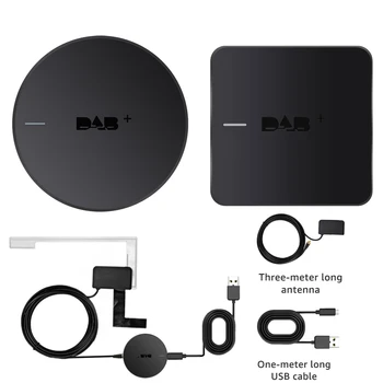 USB-адаптер DAB для Android-радио DAB + Plus Коробка с усилителем, Антенный тюнер, приемник Hi-FI, модуль ключа, Авторадио  5