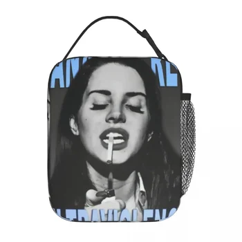 Ultraviolence Rey Lana Del Rey Изолированные пакеты для ланча Термоконтейнер для ланча Переносная сумка-Тоут Ланч-бокс Сумка для Бенто для путешествий в колледж  5